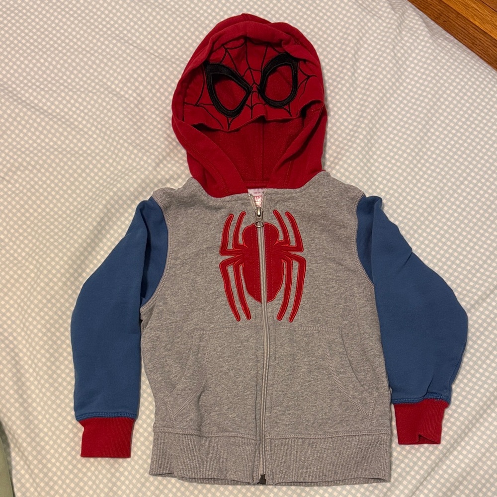 Hanna Andersson Marvel Spider-Man Hoodie for toddlers size 4T